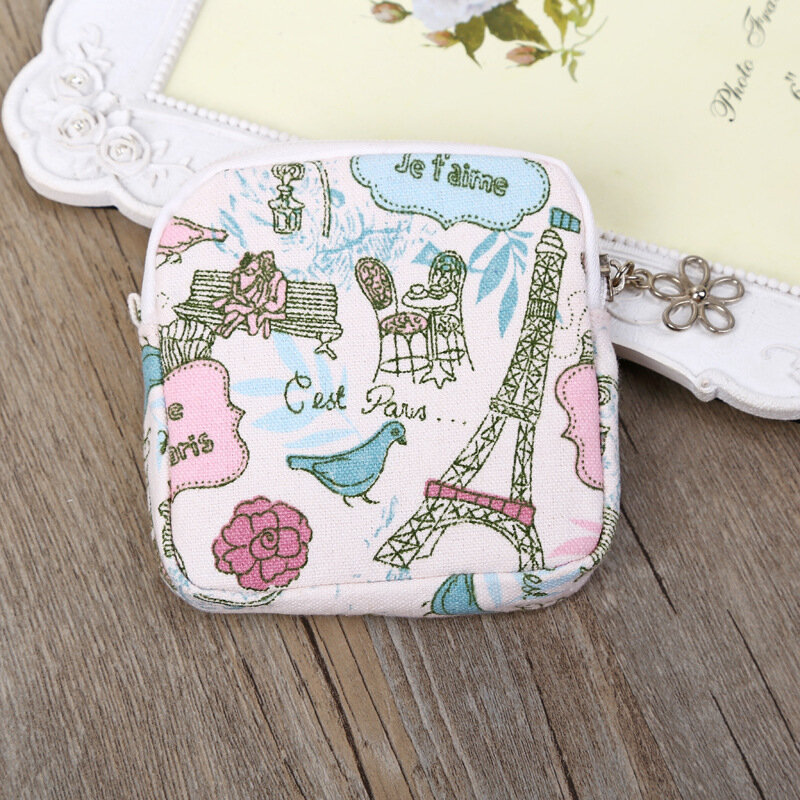 Cute Women Sanitary Napkins Bag Menstrual Pads Carrying Easy Bag  - #07
