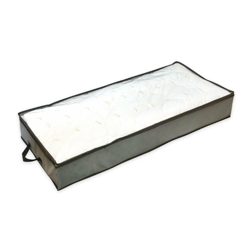 Foldable Under Bed Storage Box Quilt Storage Bag Wardrobe Dustproof Clothes Storage Bag - Grey