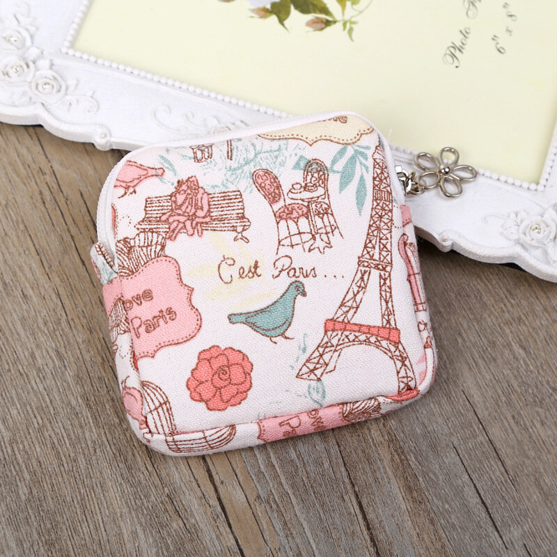 Cute Women Sanitary Napkins Bag Menstrual Pads Carrying Easy Bag  - #07