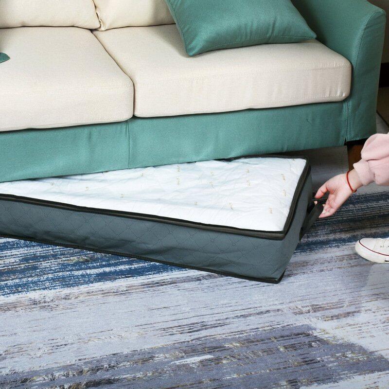 Foldable Under Bed Storage Box Quilt Storage Bag W...