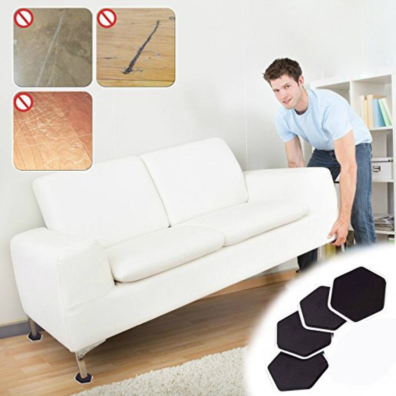 4Pcs Furniture Moving Sliders Mover Pads Moving Fu...
