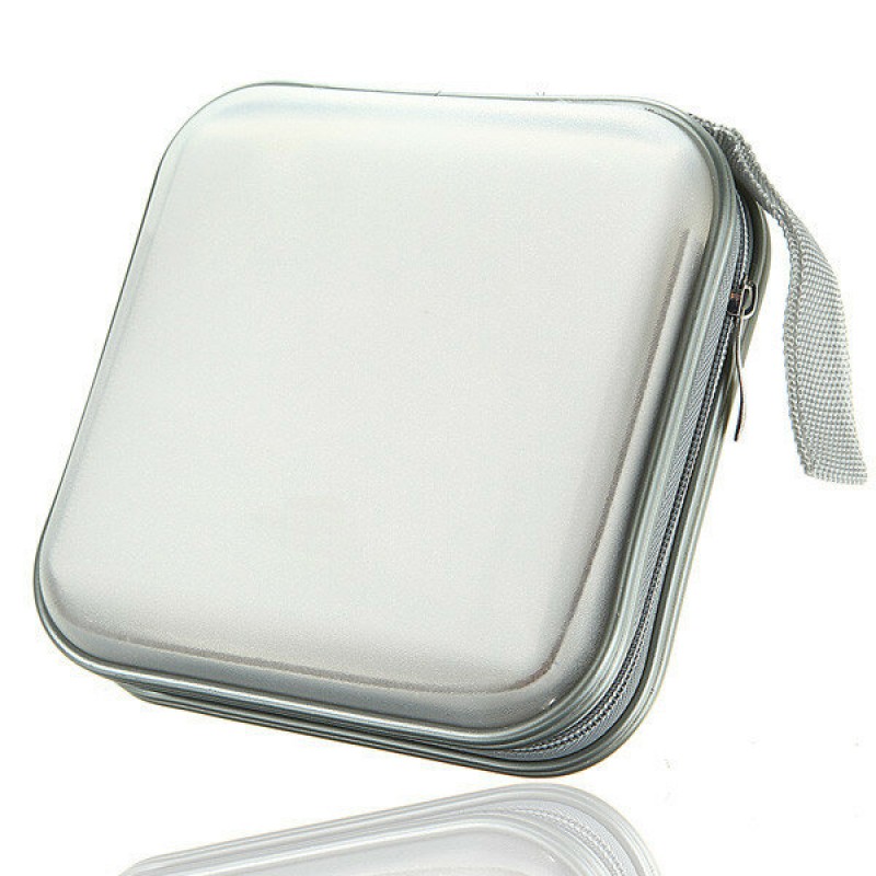 40 Disc CD DVD  Double-side Storage Case Organizer Holder Hard Wallet Album CD Storage Bag -  Red