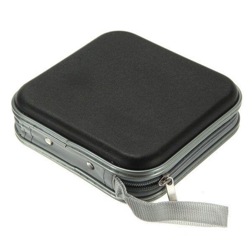 40 Disc CD DVD  Double-side Storage Case Organizer Holder Hard Wallet Album CD Storage Bag -  Red