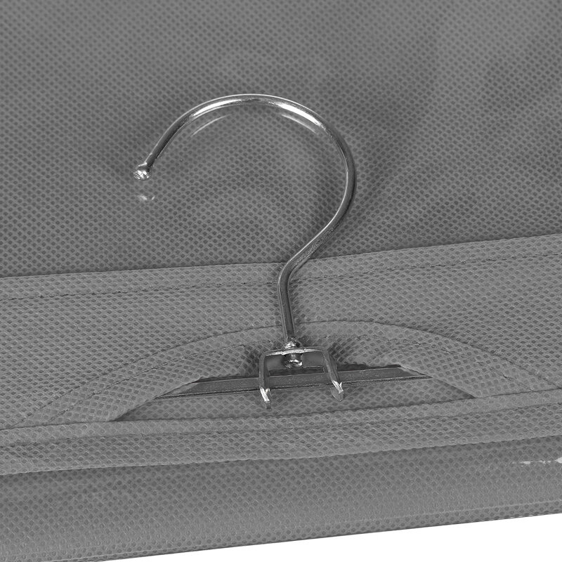 Double-sided Six-layer Hanging Handbag Closet Wardrobe Bag Storage Holder - Grey