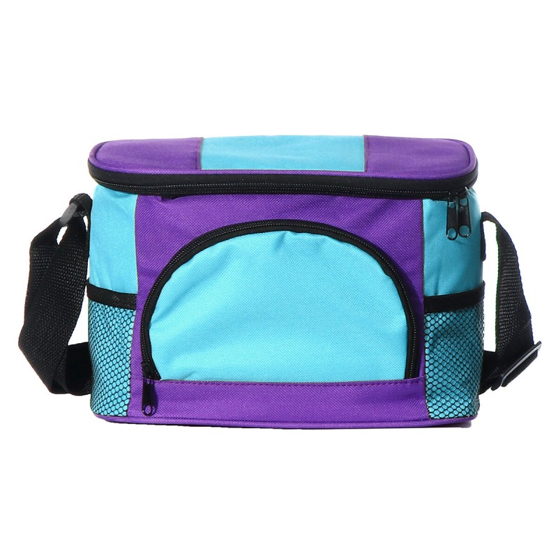 Thermal Insulated Shoulder Lunch Bag Food Pizza Delivery Picnic Storage Bag - Blue
