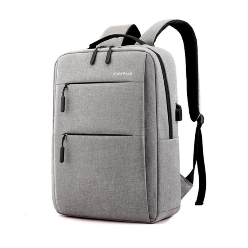 40L Enlarge Backpack USB External Charge Laptop Backpack Shoulders Men Women Fashion Waterproof Travel Backpack School Bag - Blu