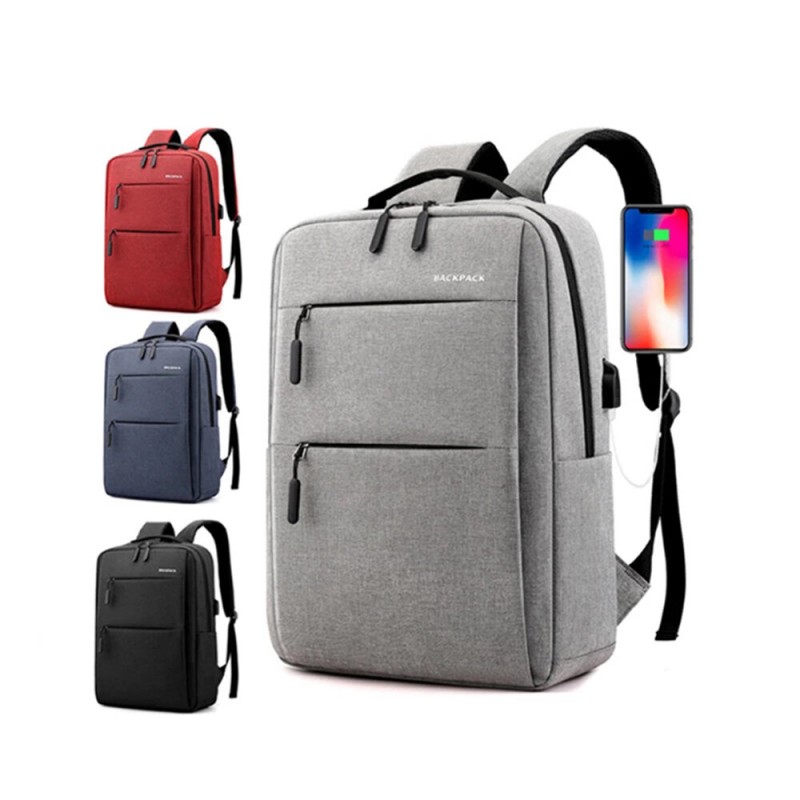 40L Enlarge Backpack USB External Charge Laptop Ba...