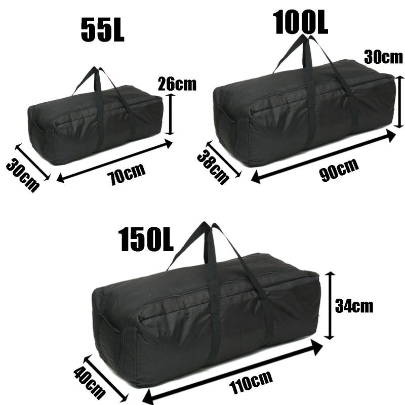 Gym Bag Outdoor Men's Black Large Capacity Duffle Travel Gym Weekend Overnight Bag Waterproof Sport Bags - M
