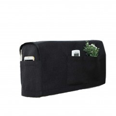 2Pcs/Set Armrest Cover W/ 6 Pockets Linen Anti-Sli...