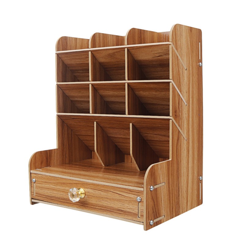 Pencil Pen Holder Storage Box Rack Desk Stationery Density Plate Desktop Organizer - 3