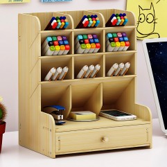 Pencil Pen Holder Storage Box Rack Desk Stationery...