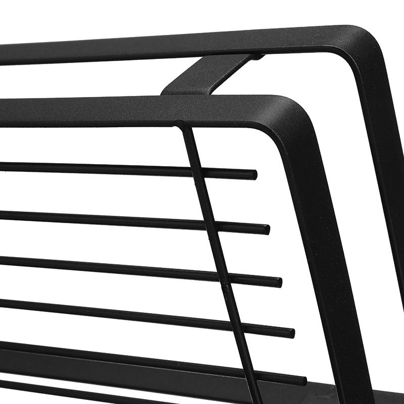 Kitchen Bathroom Rack Hanging Basket Black Stainless Steel Paint Storage Shelf Kitchen Storage Rack - 20