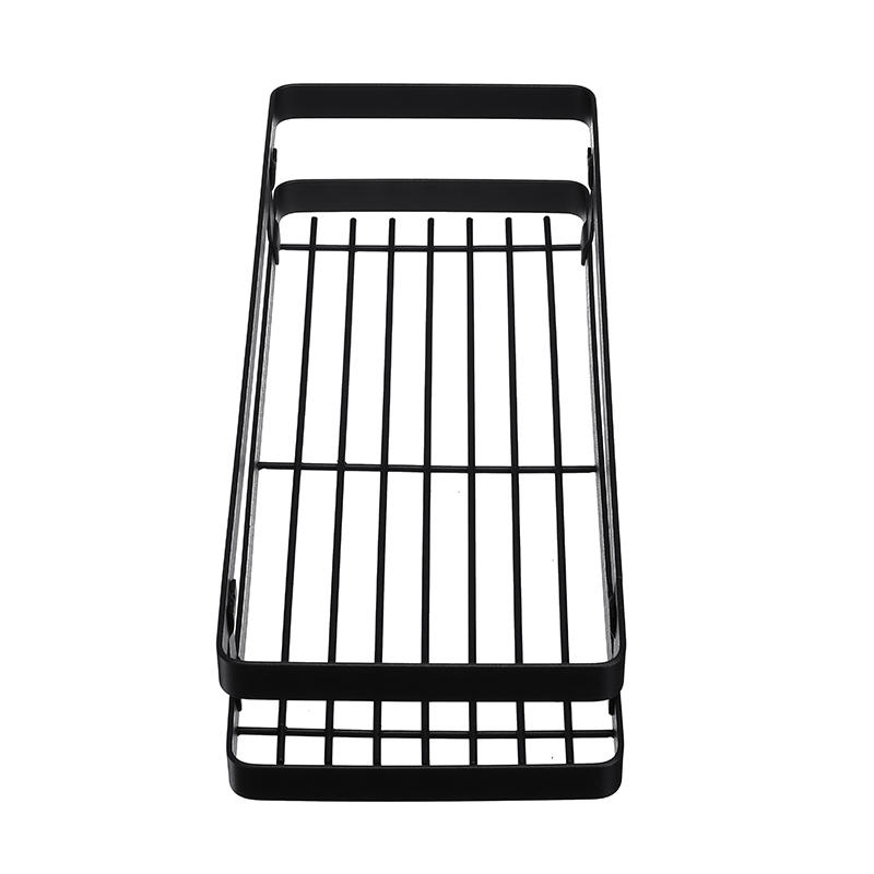 Kitchen Bathroom Rack Hanging Basket Black Stainle...