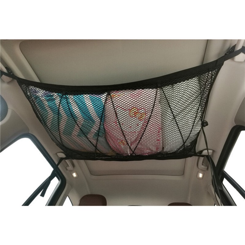 Car Ceiling Storage Net Pocket Universal Car Roof ...