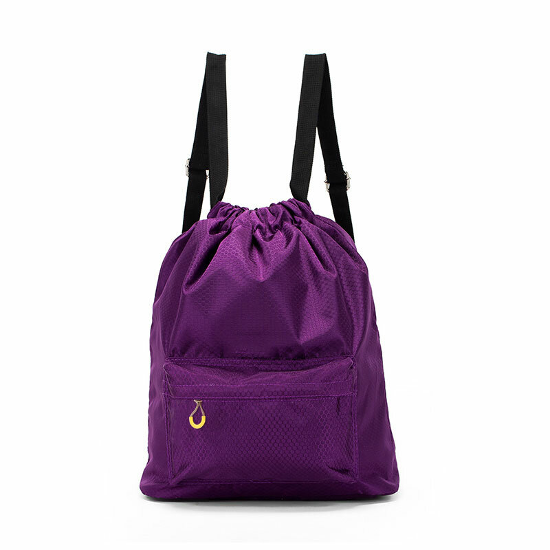 KC-SK01 Travel Waterproof Storage Bag Wet Dry Seperated Drawstring Bag Light Weight Backpack - Rose