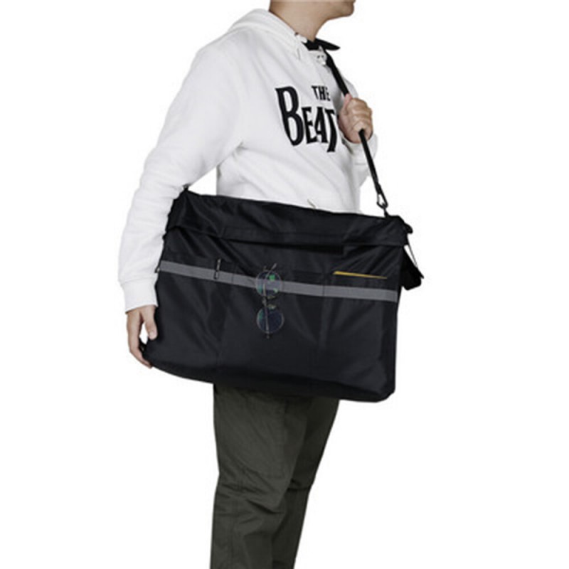 Multi-pocket Wheelchair Storage Pouch Shoulder Hanging Bag with Reflective Strip Wheelchair Storage Bag