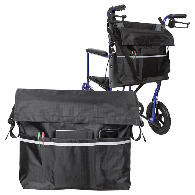 Multi-pocket Wheelchair Storage Pouch Shoulder Han...