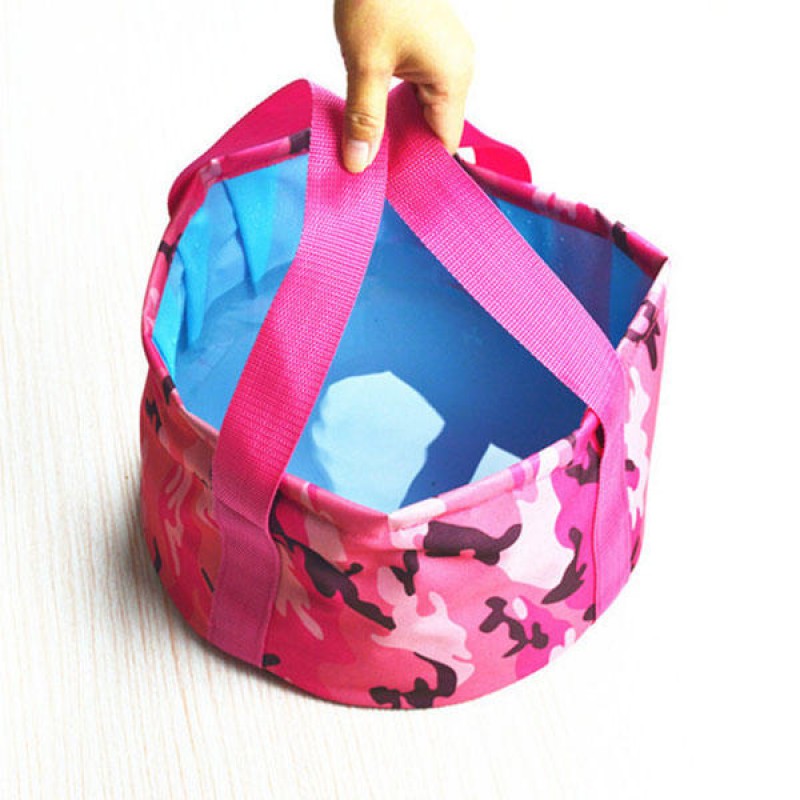 Travel Portable Folding Water Bucket Outdoor Campi...