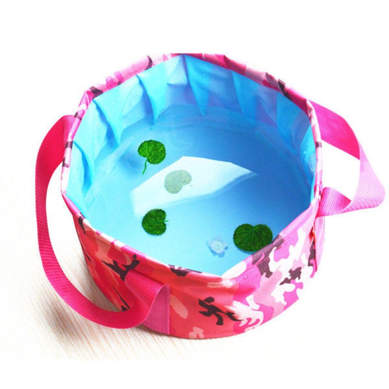 Travel Portable Folding Water Bucket Outdoor Campi...