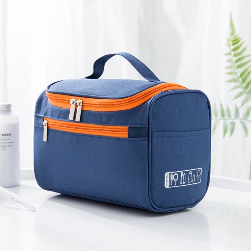Travel Toiletry Bag Hanging Makeup Large Kit Folding Organizer Waterproof Hook - Green