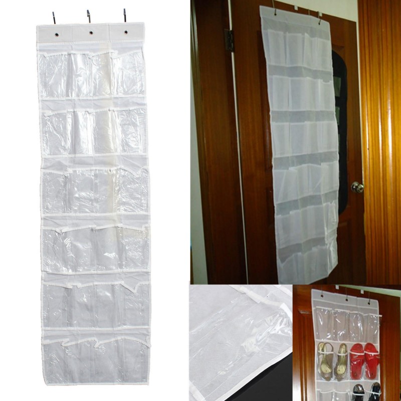24Pocket Hanging Over Door Stainless Steel Holder ...