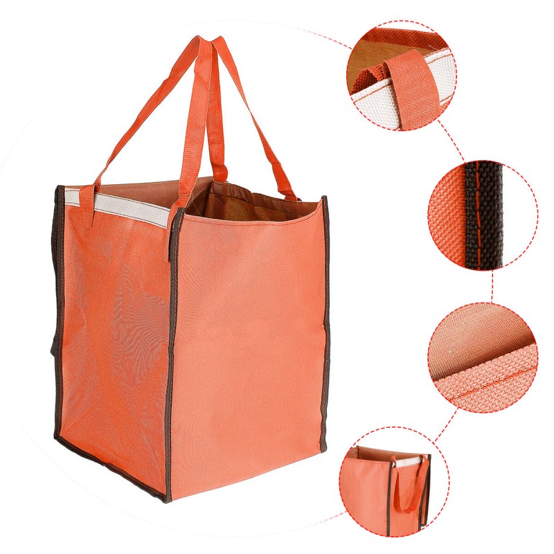 Shopping Cart Fabric Bag Portable Folding Oxford T...