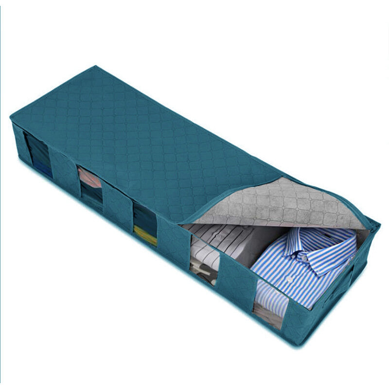 Five-Fold Folding Non-Woven Bed Storage Box Dustpr...