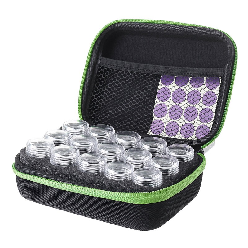 15 Solts Diamond Painting Box Embroidery Case Organizer Storage Accessories Tool Parts Storage Box - Red
