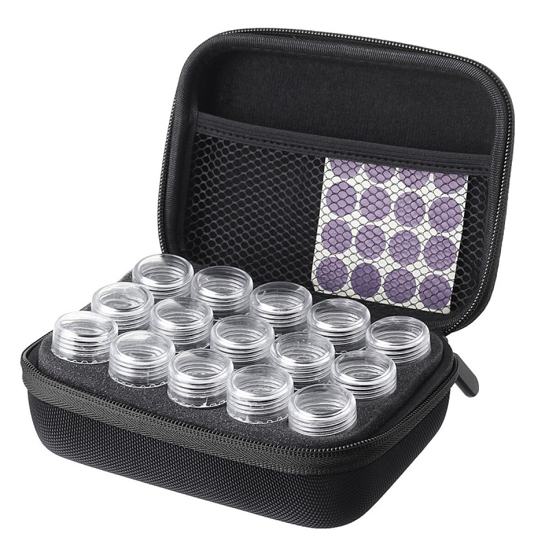 15 Solts Diamond Painting Box Embroidery Case Organizer Storage Accessories Tool Parts Storage Box - Red