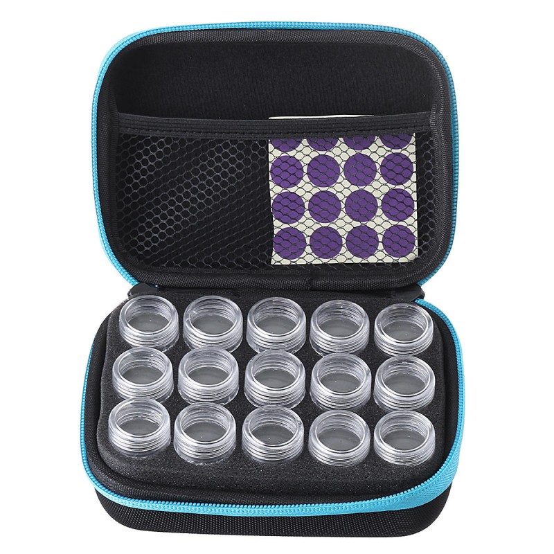 15 Solts Diamond Painting Box Embroidery Case Organizer Storage Accessories Tool Parts Storage Box - Red