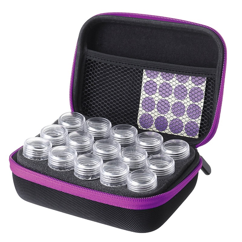 15 Solts Diamond Painting Box Embroidery Case Organizer Storage Accessories Tool Parts Storage Box - Red