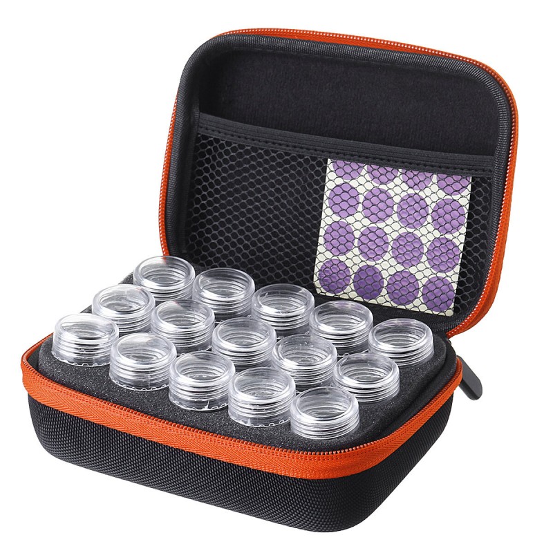 15 Solts Diamond Painting Box Embroidery Case Organizer Storage Accessories Tool Parts Storage Box - Red