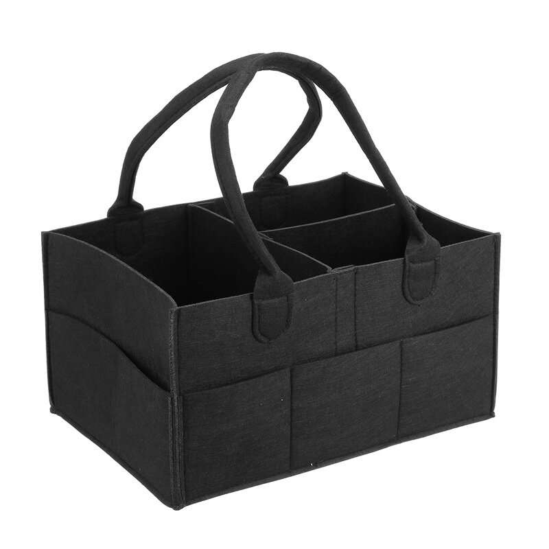 Felt Baby Diaper Caddy Nursery Storage Wipes Bag N...