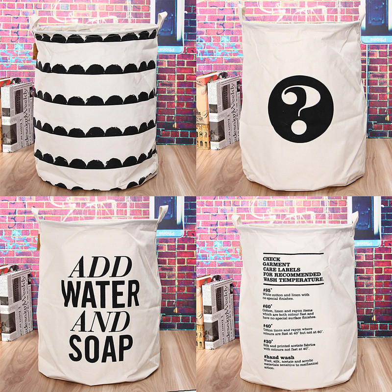 Kids Baby Toys Storage Canvas Bag Clothing Laundry...