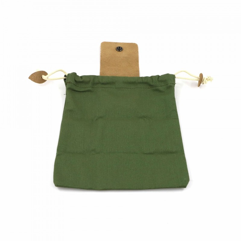 Foraging Bag Waist-Hanging Fruit Picking Bag Jungle Storage Bag for Hiking Bush Craft Sack Extra Belt Pocket - Green