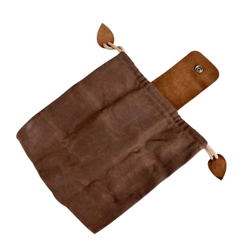 Foraging Bag Waist-Hanging Fruit Picking Bag Jungle Storage Bag for Hiking Bush Craft Sack Extra Belt Pocket - Green