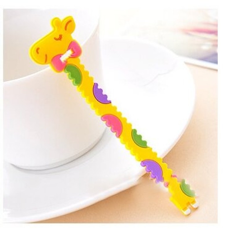 2Pcs Storage Wrap Cable Wire Tidy USB Earphone Winder Sawtooth Organizer Office School Holder - 4