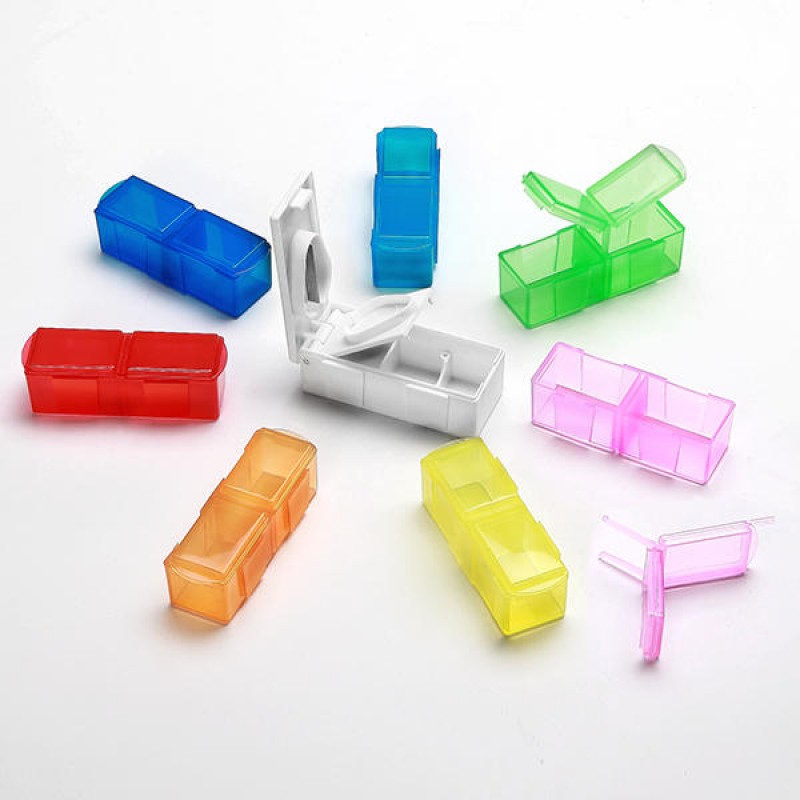 KC-JS0802 Portable 7 Days Pill Box Travel Medicine...