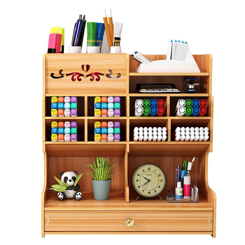 5tiers Wooden Desk Organizer Multi-Functional DIY ...