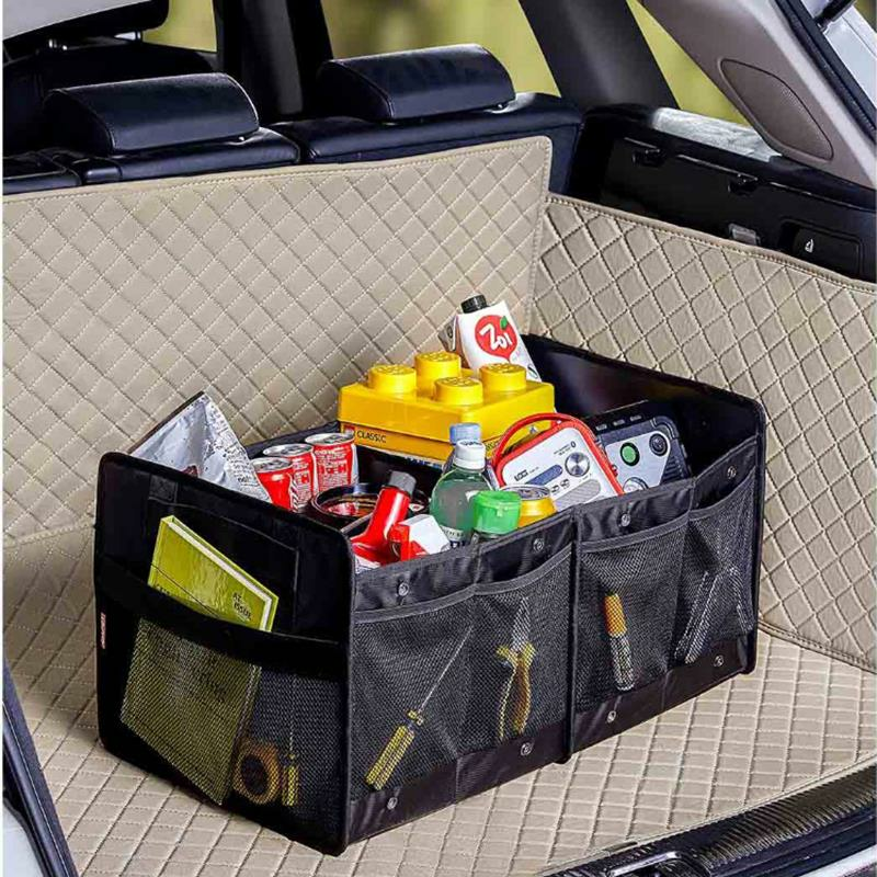 Folding Car Storage Box Multi-Function Black Stora...