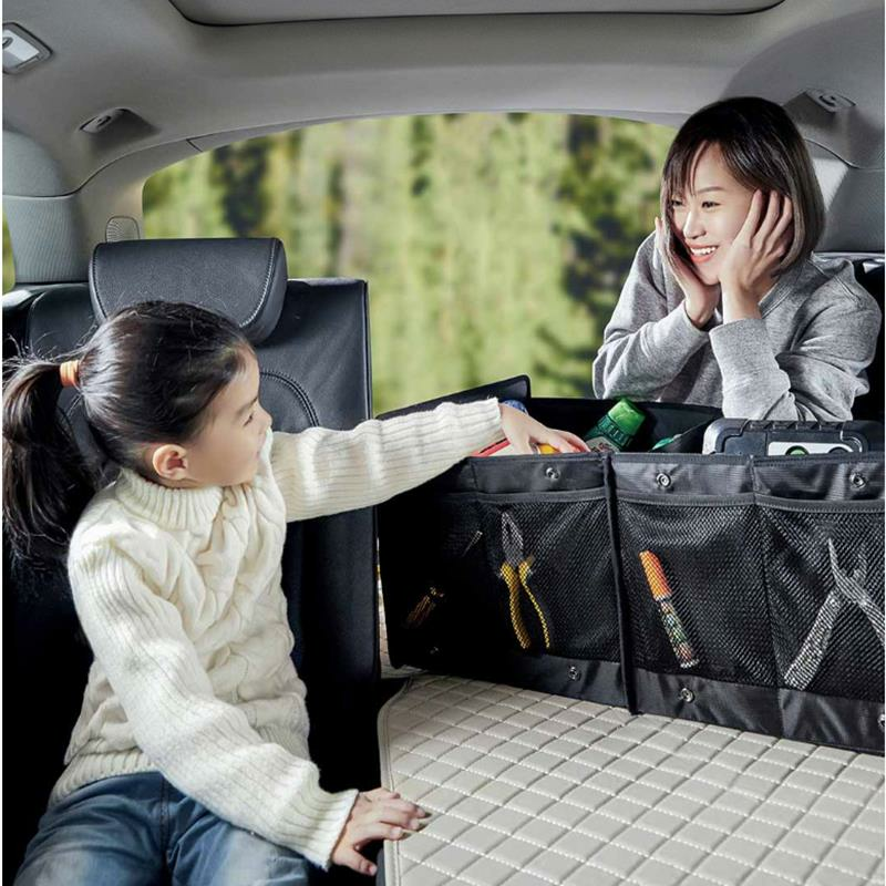 Folding Car Storage Box Multi-Function Black Storage Baskets