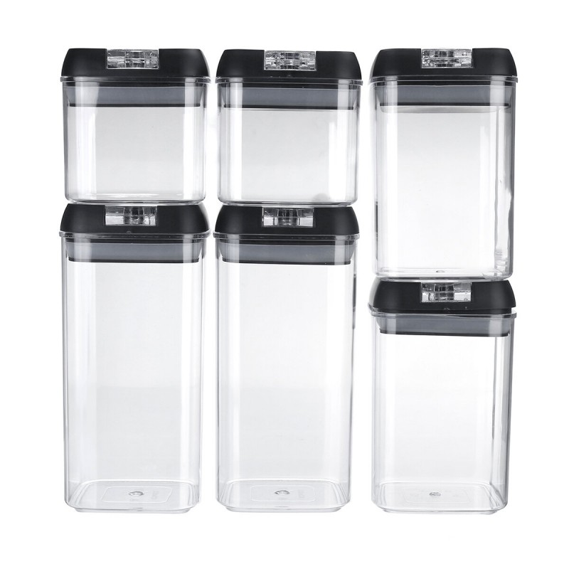 Airtight Food Storage Containers Set Stackable Compact Design Airtight Leakproof Spill-proof Kitchen Stroage Box Set
