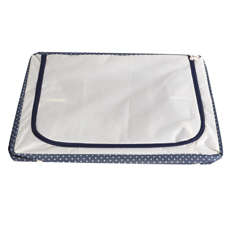 Storage Bags 72L Large Blanket Clothes Organization Containers Bedding Comforters Foldable Organizer Stainless Frame Reinforced 