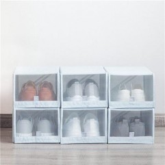 2PCS Shoe Storage Box From Save Space Tidy Foldab...
