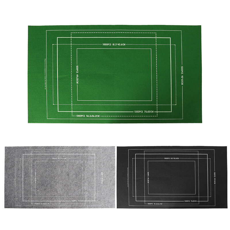 1000/1500 Pieces Puzzle Storage Blankets Kids Adult Landscape Painting Puzzle Mat Jigsaw Roll Mat - Black