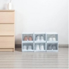  2PCS Shoe Storage Box From Save Space Tidy Foldab...
