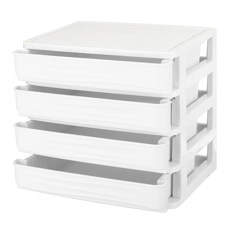 1/2/3/4 Tiers Multilayer Drawer Type Makeup Box Cosmetic Makeup Box  Desktop Organizer Storage Box Display Box - Gray