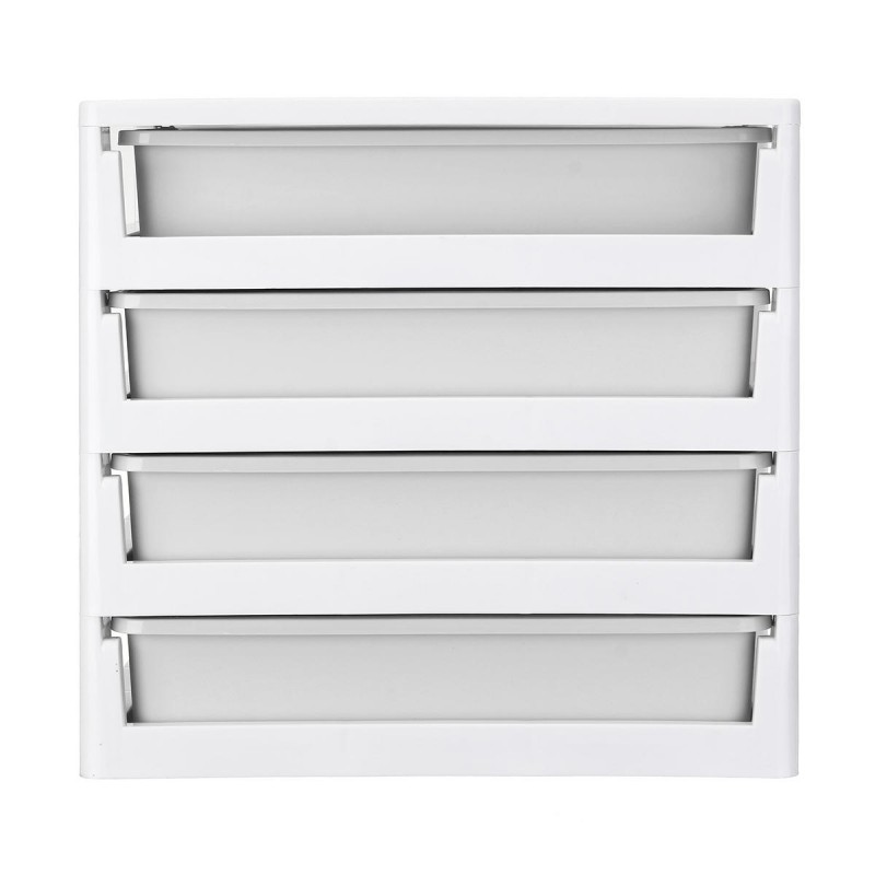 1/2/3/4 Tiers Multilayer Drawer Type Makeup Box Cosmetic Makeup Box  Desktop Organizer Storage Box Display Box - Gray
