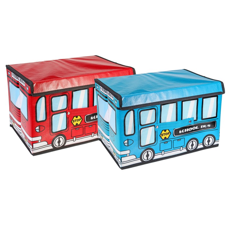 1.8L Waterproof Bus Shape Children Kids Toys Stora...