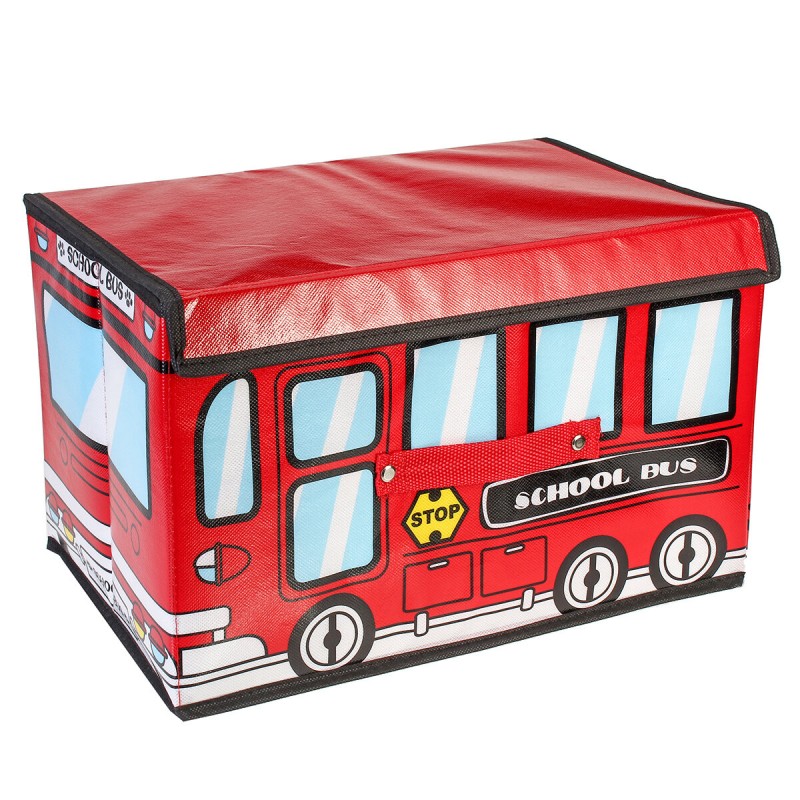 1.8L Waterproof Bus Shape Children Kids Toys Stora...